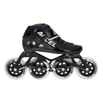 Dětské kolečkové brusle Powerslide Accel Race Black Kids, 33, 4x