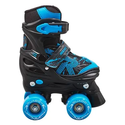 Roces Quaddy 3.0 Nastavitelné Dětské Trekové Brusle (Black/Astro Blue|30-33)