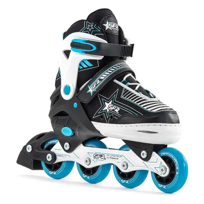 SFR Pulsar Adjustable Children's Inline Skates - Blue - UK:12J-2J EU:30.5-34 US:M13J-3