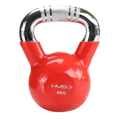 Kettlebell s chromovaným úchopem HMS KTC kg červený