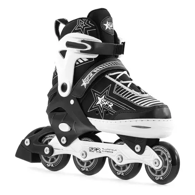 SFR Pulsar Adjustable Children's Inline Skates - Silver - UK:3J-6J EU:35.5-39.5 US:M4-7