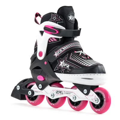 SFR Pulsar Adjustable Children's Inline Skates - Pink - UK:8J-11J EU:25.5-29 US:M9J-12J