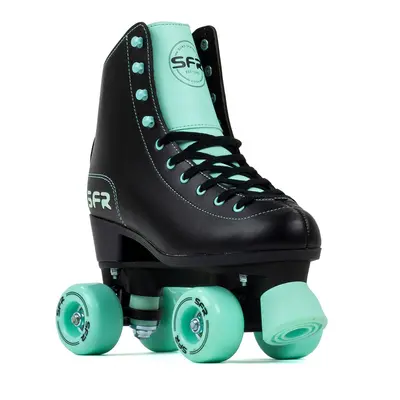 SFR Figure Children's Quad Skates - Black / Mint - UK:2J EU:34 US:M3L4