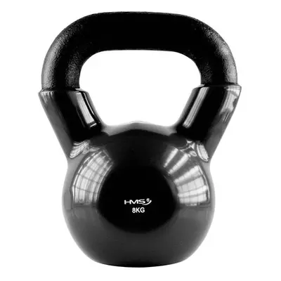 KNV08 ČERNÝ KETTLEBELL POKRYTÝ VINYLEM HMS