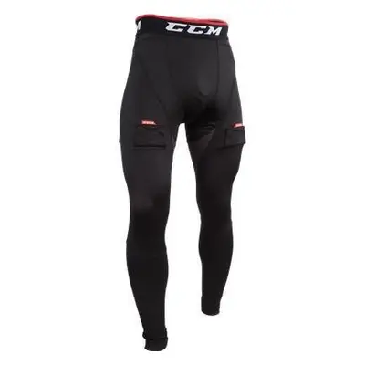 Kalhoty se suspenzorem CCM Compression Pant Jock JR, Junior, L, černá