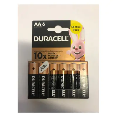 Baterie tužková AA LR6 Alkalika Duracell blistr ks