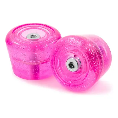 Rio Roller Stoppers - Pink Glitter