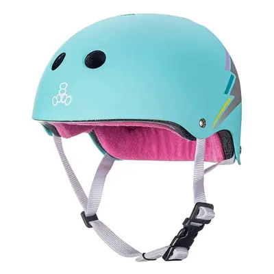 Helma Triple Eight Certified Sweatsaver S-M Teal Hologram