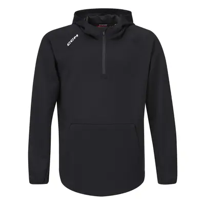 Mikina CCM Locker Room 1/4 Zip SR, Senior, XXL, černá