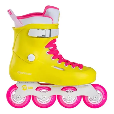 Kolečkové brusle Powerslide Zoom Neon Yellow 80, 4x, 80