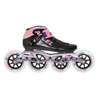 Kolečkové brusle Powerslide Accel Race Pink 110/100, 47, 4x, 110x+100