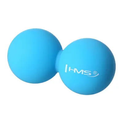 Dvojitý masážní míč HMS BLC02 modrý - Lacrosse Ball