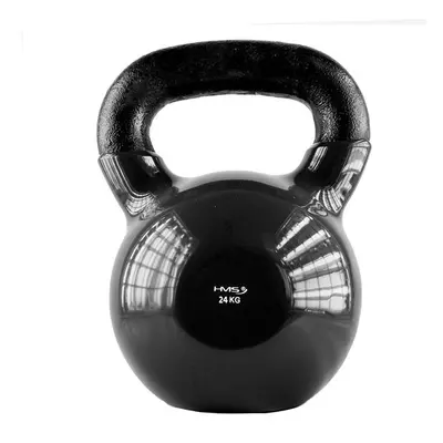 KNV24 ČERNÝ KETTLEBELL POKRYTÝ VINYLEM HMS