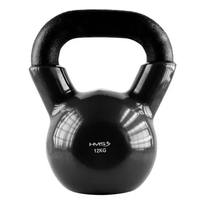 KNV12 ČERNÝ KETTLEBELL POKRYTÝ VINYLEM HMS