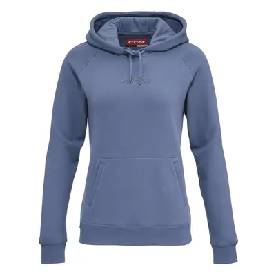 Dámská mikina CCM Women’s Core Pullover Hoodie SR, modrá, Senior