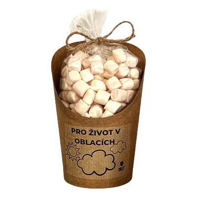 Nutworld.cz Mini marshmellow v celofánku a kelímku ŽIVOT V OBLACÍCH 70g