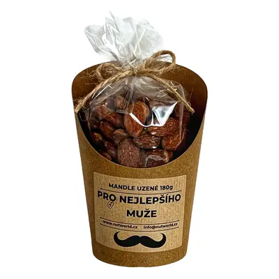 Nutworld.cz Mandle "Uzené" v celofánku a kelímku 180g - PRO NEJLEPŠÍHO MUŽE