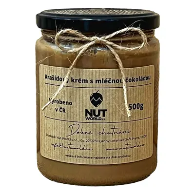 Nutworld.cz Arašídový krém s mléčnou čokoládou 500g