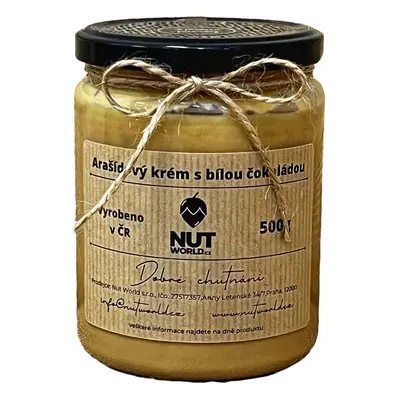 Nutworld.cz Arašídový krém s bílou čokoládou 500g