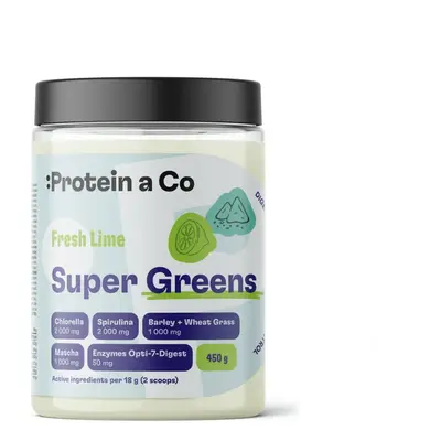 ProteinaCO Super Greens s příchutí limetky 450g