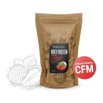 ProteinaCO WHEY PROTEIN 80 1kg strawberry milkshake