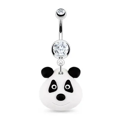 Piercing do pupíku - FIMO panda