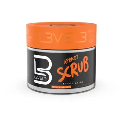 L3VEL 3 Apricot Scrub - broskvový peeling na obličej, 500 ml