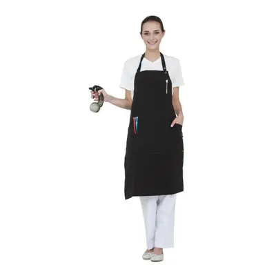 Wako zipper apron 5808 - kadeřnická zástěra, dlouhá s kapsami