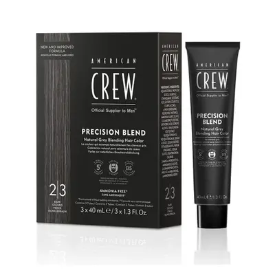 ​American Crew Precision Blend - pánské barvy, 3x40 ml 3x40 ml - Blend Dark 2-3 - černá