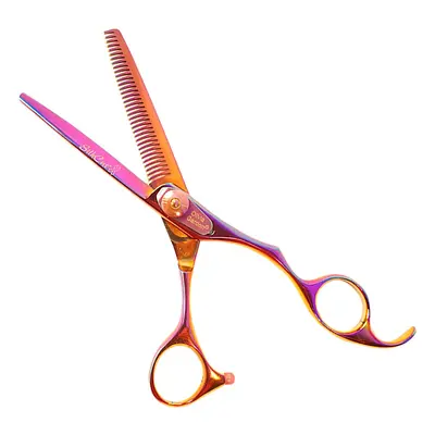 Olivia Garden SilkCut Shear Rainbow RT6.35 - kadeřnické efilační nůžky v limitované edici 6.35",