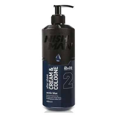 Nishman Cream and Cologne - krémová voda po holení, 400 ml Arctic Blue 02