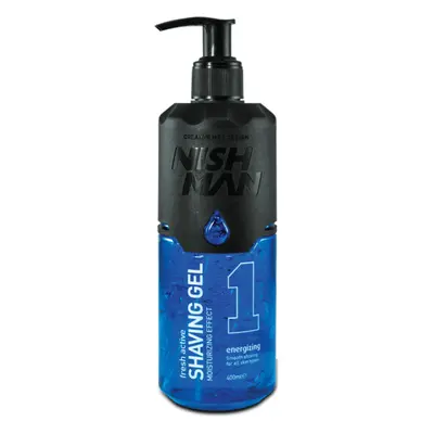 Nishman Shaving Gel - modrý gél na holení, 01 Energizing - 400 ml