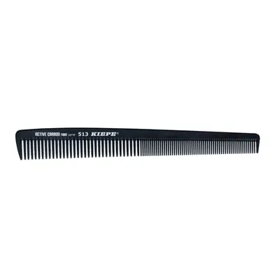 Kiepe Active Carbon Fibre comb - profesionální kombinované hřebeny 513 - 180 x 22 mm