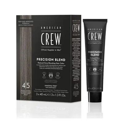 ​American Crew Precision Blend - pánské barvy, 3x40 ml 3x40 ml - Medium Natural 4-5 - hnědá