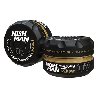 Nishman Hair Styling Wax Gold One 07 - vosk na vlasy s leskem, 150 ml