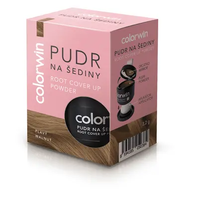 Colorwin Root Cover Up Powder - pudr na šedivé vlasy a odrosty, 3,2g Walnut - plavý