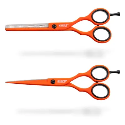 Kiepe Neon Scissor Set - set nůžek na stříhání 5.5" a efilačních nůžek, 5,5" 2480.6 (5.5") Mango