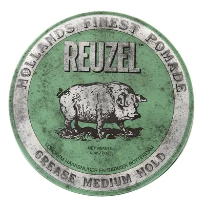 REUZEL Green Pomade Grease - pomáda na bázi včelího vosku pro pevný styling 113 g