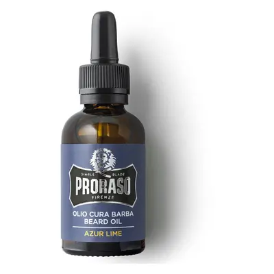 Proraso Beard Oil Azur Lime - ochranný olej na bradu s vůní limetek a pomerančů, 30 ml