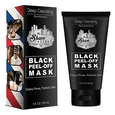 The Shave Factory Black Peel-Off Mask - černá čistící slupovací obličejová maska, 150 ml