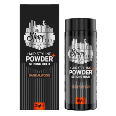 The Shave Factory SANDALWOOD Strong Hold Powder - pudr do vlasů se silnou fixací a matným vzhled