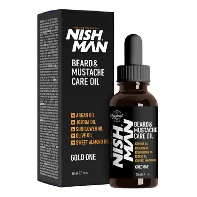 Nishman Beard & Moustache Care Oil - olej na bradu, 30 ml