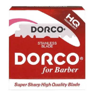 Dorco for Barber Super Sharp High Quality Blade (RED) - super-ostré žiletky, poloviční čepel, 10