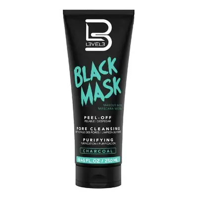 L3VEL3 Peel Off Mask - slupovací čistící obličejová maska, 250 ml CHARCOAL - černá