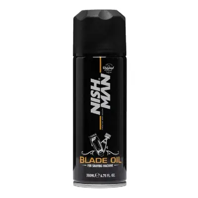 Nishman Blade Oil - olej na mazání střihacích hlavic, 200 ml (s tryskou)