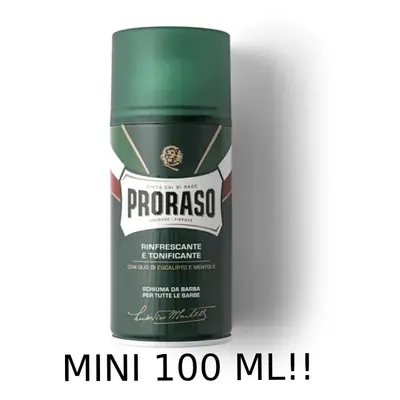 Proraso Shaving Foam Refreshing - Osvěžující pěna na holení MINI - 100 ml