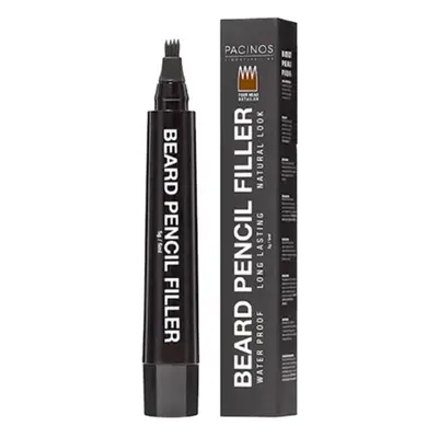 Pacinos Beard Pencil Filler - voděodolná tužka na bradu DARK BROWN - tmavě hnědá