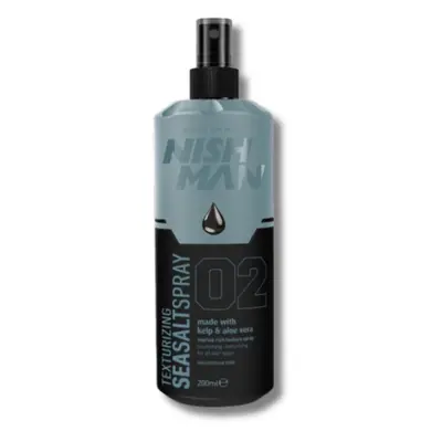 Nishman Texturizing Sea Salt Spray 02 - slaný sprej s obsahem aloe vera a mořské řasy, 200 ml