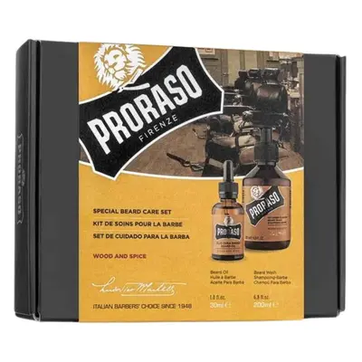 BALÍČEK: Proraso Special Beard Care (Beard Oil, Beard Shampoo) - set oleje a šamponu na bradu Wo