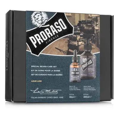 BALÍČEK: Proraso Special Beard Care (Beard Oil, Beard Shampoo) - set oleje a šamponu na bradu Az